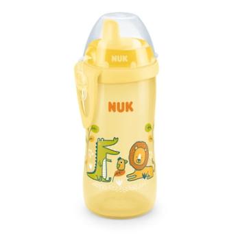 NUK Láhev na pití Kiddy Cup 300 ml, lví žlutá