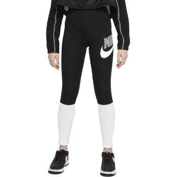 Nike NSW GX HW LEGGING Dívčí legíny, černá, velikost L