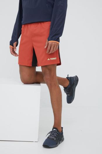 Outdoorové šortky adidas TERREX Trail HA7549 červená barva