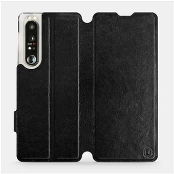 Flip pouzdro na mobil Sony Xperia 1 III v provedení  Black&Gray s šedým vnitřkem (5903516725410)