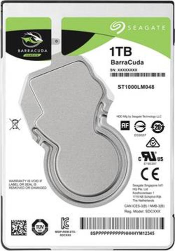 Interní pevný disk 6,35 cm (2,5") Seagate BarraCuda® ST1000LM048, 1 TB, Bulk, SATA III