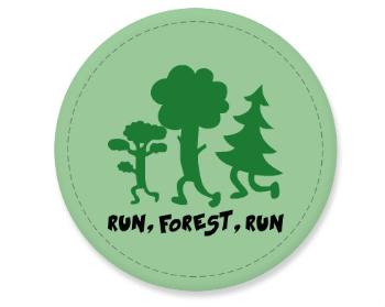 Placka magnet Run forest run