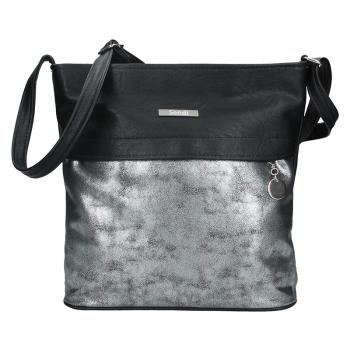 Dámská crossbody kabelka SendiDesign Karla - stříbrno-černá