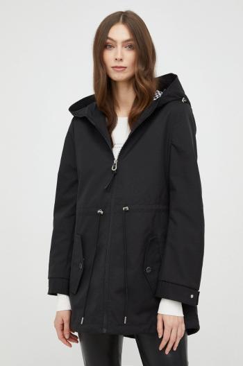 Parka Guess dámská, černá barva, přechodná