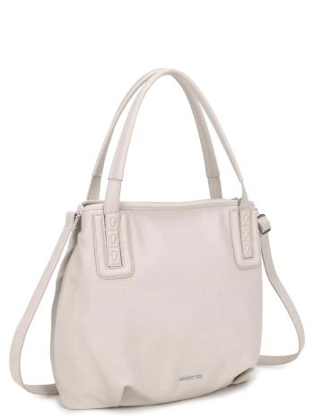 LUIGISANTO KRÉMOVÁ PROSTORNÁ SHOPPER BAG OW-TR-F10007-CREAMY WHITE Velikost: ONE SIZE