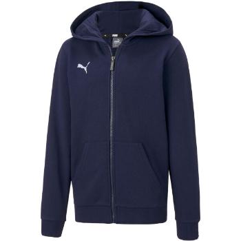 Puma TEAMGOAL 23 CASUALS FULL-ZIP HOODIE Fotbalová, tepláková bunda, tmavě modrá, velikost