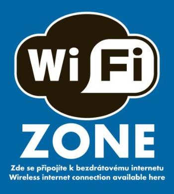 Samolepka Wi-Fi zone velká
