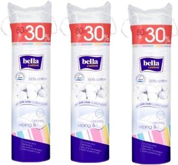 Bella Kosmetické tampóny Cotton 3x80ks + 30%