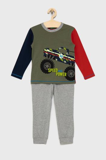 Dětské bavlněné pyžamo United Colors of Benetton s potiskem