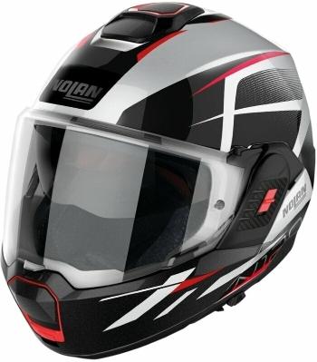 Nolan N120-1 Nightlife N-Com Metal White Red/Black XS Přilba