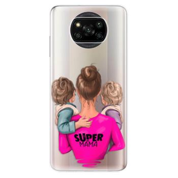 Odolné silikonové pouzdro iSaprio - Super Mama - Two Boys - Xiaomi Poco X3 Pro / X3 NFC