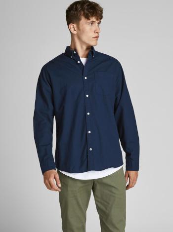 Tmavě modrá košile Jack & Jones Oxford