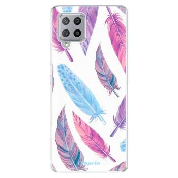 Odolné silikonové pouzdro iSaprio - Feather Pattern 10 - Samsung Galaxy A42