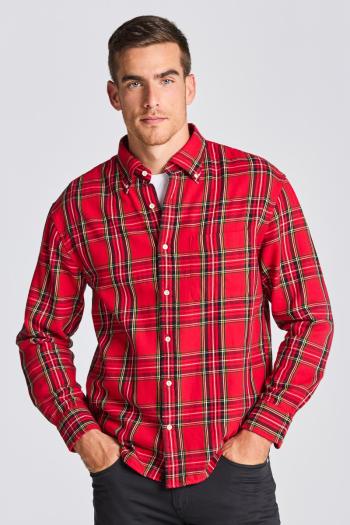 KOŠILE GANT D1. REL TARTAN TWILL SHIRT červená M