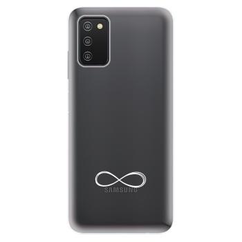 Odolné silikonové pouzdro iSaprio - čiré - Infinity - Samsung Galaxy A03s