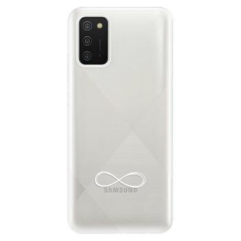 Odolné silikonové pouzdro iSaprio - čiré - Infinity - Samsung Galaxy A02s