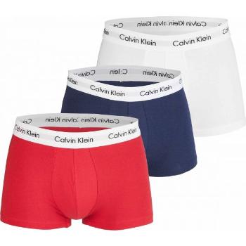 Calvin Klein 3 PACK LO RISE TRUNK Pánské boxerky, bílá, velikost S