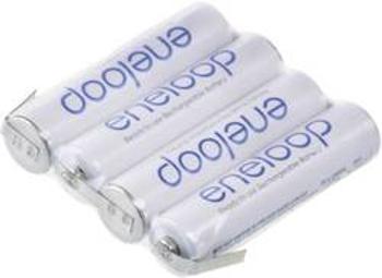 Akupack Ni-MH 4 AAA pájecí špička ve tvaru Z Panasonic eneloop Reihe F1x4 126872, 750 mAh, 4.8 V