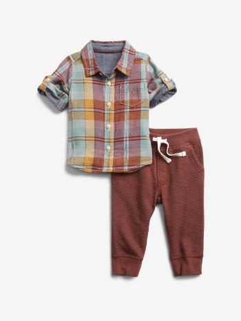 GAP Jul Plaid K2W Set dětský Červená Vícebarevná