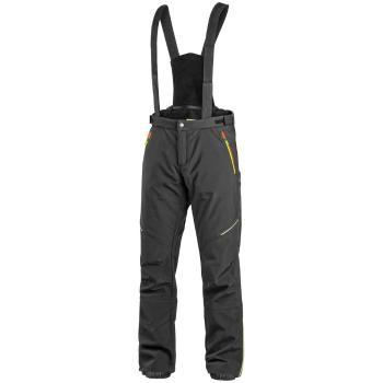 Canis Pánské zimní softshellové kalhoty CXS TRENTON - Černá / žlutá / oranžová | 60