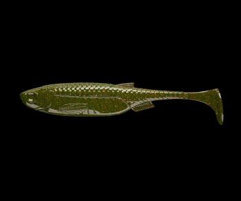 Libra Lures Gumová nástraha Kraken Shad 3″ 8ks - Motor Oil Green 032