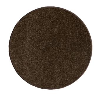 Vopi koberce Eton 97 hnědý koberec kulatý - 160x160 (průměr) kruh cm Hnědá