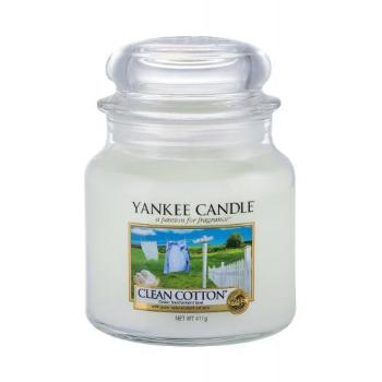 Yankee Candle Clean Cotton 411 g vonná svíčka unisex