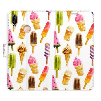 Flipové pouzdro iSaprio - Ice Cream Pattern - Huawei P20 Lite