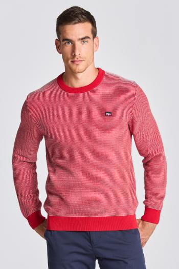 SVETR GANT D1. LIGHT TEXTURE C-NECK červená XXXL