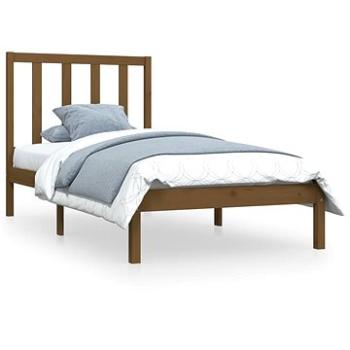 Rám postele medově hnědý masivní dřevo 75 × 190 cm Small Single, 3105123 (3105123)