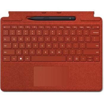 Microsoft Surface  Pro X/Pro 8/Pro 9 Signature Keyboard + Pen Poppy Red ENG (8X6-00089)