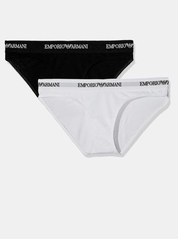 Kalhotky 2pcs 163334 CC317 00911 černobílá - Emporio Armani černo-bílá