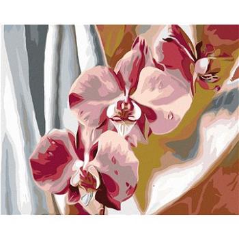 Diamondi - Diamantové malování - RŮŽOVÁ ORCHIDEJ, 40x50 cm, bez rámu a bez vypnutí plátna (606115A)