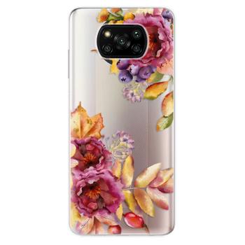 Odolné silikonové pouzdro iSaprio - Fall Flowers - Xiaomi Poco X3 Pro / X3 NFC