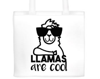 Plátěná nákupní taška Llamas are cool