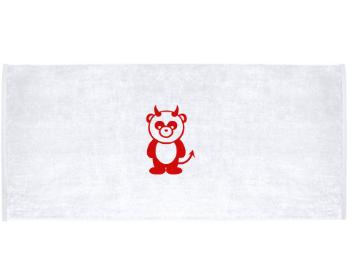 Celopotištěný sportovní ručník Panda čertík