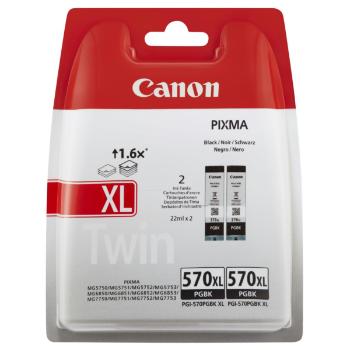 CANON PGI-570-XL BK - originální cartridge, černá, 500 stran