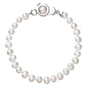 Evolution Group perlový náramek z pravých říčních perel bílý 23006.1