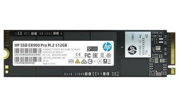 HP SSD EX900 Pro 512GB / Interní / M.2 / PCIe Gen 3 x 4 NVMe 1.3 / 3D TLC, 9XL76AA#ABB