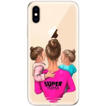 iSaprio Super Mama - Two Girls pro iPhone XS (smtwgir-TPU2_iXS)