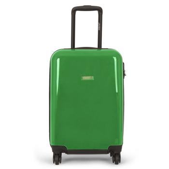 United Colors of Benetton Skořepinový cestovní kufr Cocoon M 65 l - zelená