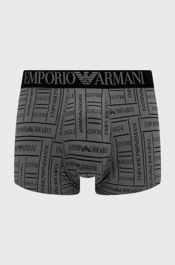 Boxerky Emporio Armani Underwear pánské, šedá barva