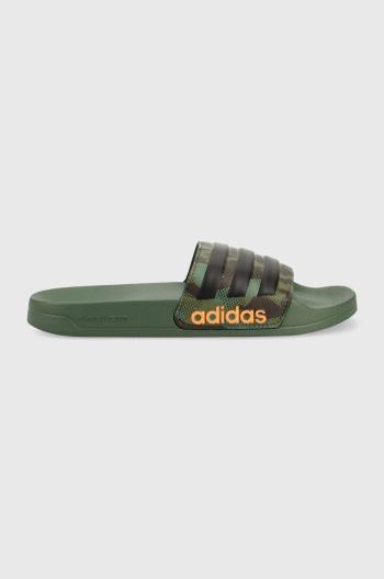 Pantofle adidas Zelená barva