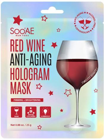 Soo'AE Red wine anti-aging hologramová maska 25 g