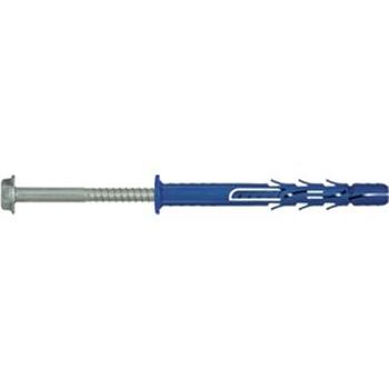 Rawlplug Hmoždinka rámová uzlovací FF1 s límcem, šestihran HEX13 + TORX40 - zinek bílý; 10 x 300 mm (R-FF1-N-10K300)