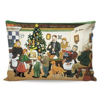 Matějovský Povlak na polštářek Deluxe Josef Lada U vánočního stromku, 33 x 50 cm