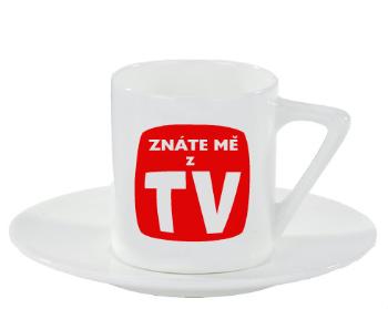 Espresso hrnek s podšálkem 100ml Znáte mě z TV