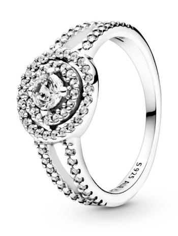 Pandora Luxusní třpytivý prsten ze stříbra 199408c01 52 mm