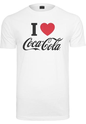 Mr. Tee Coca Cola I Love Coke Tee white - L