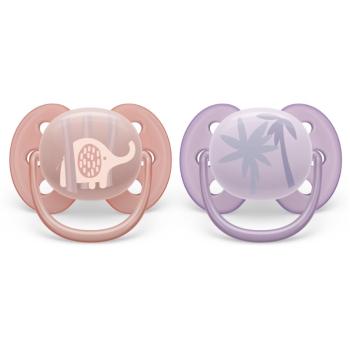 Philips Avent Ultrasoft Premium 0-6m dudlík Animal Girl 2 ks